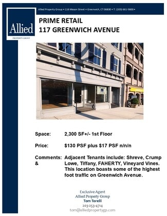 Greenwich, CT Retail - 117 Greenwich Ave