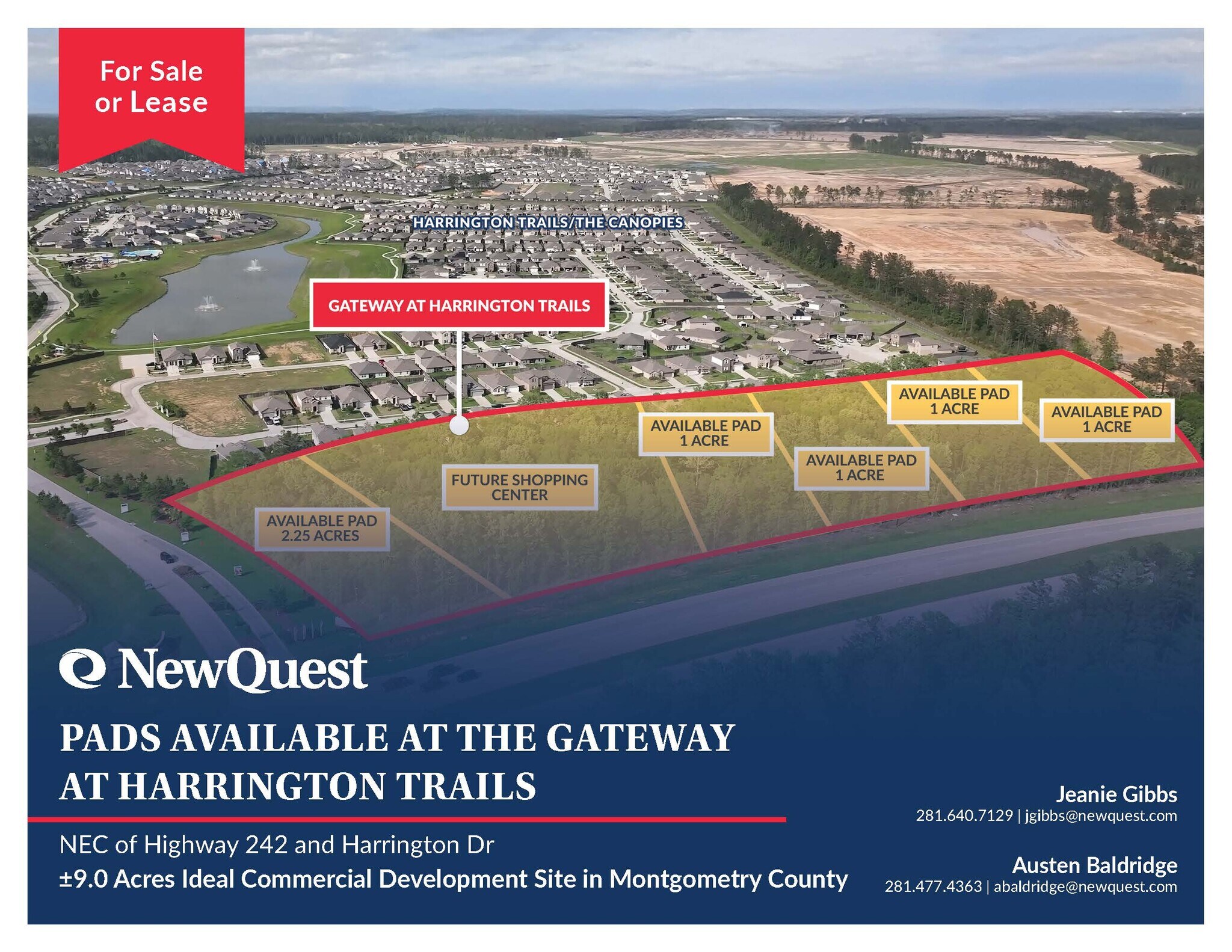 NEC of Highway 242 and Harrington Dr, New Caney, TX for Sale