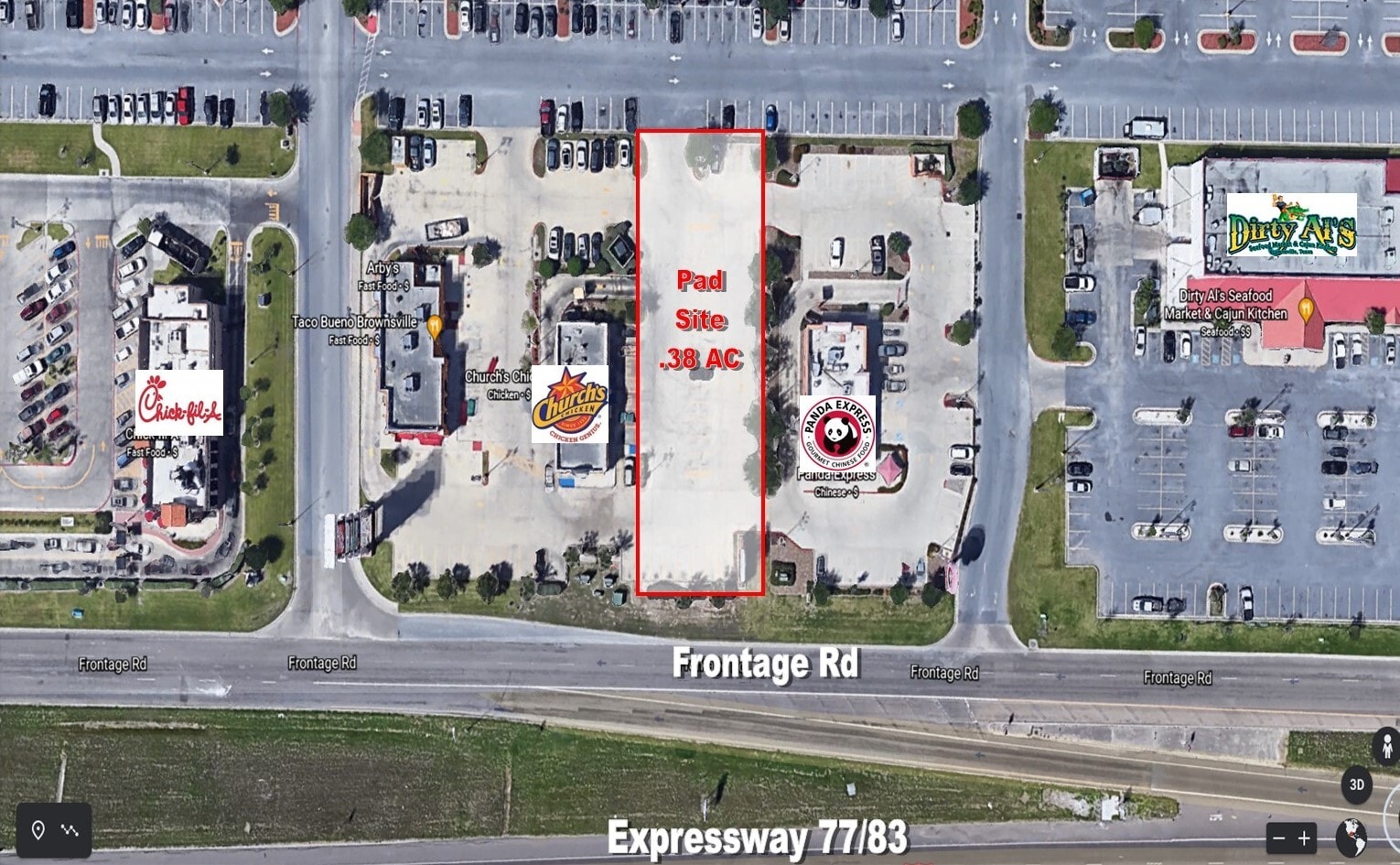 Expressway 77/83 @ Morrison Road, Brownsville, TX for Rent