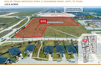 Katy, TX Commercial Land - SEQ of Texas Heritage Pkwy & Tamarron Pkwy
