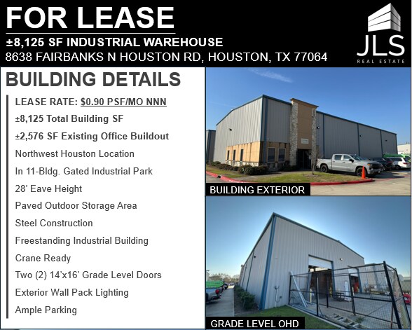 8638 Fairbanks N Houston Rd, Houston, TX for Rent