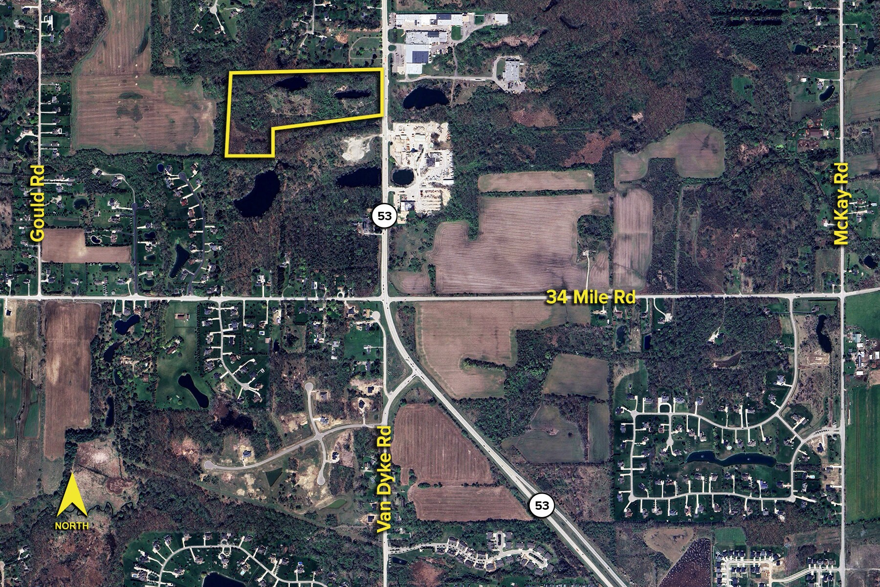 S Van Dyke Rd @ Betweem Mile 34 & 35 Rd, Bruce Township, MI for Sale