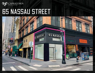 New York, NY Retail - 65 Nassau St New York, NY Retail - 65 Nassau St
