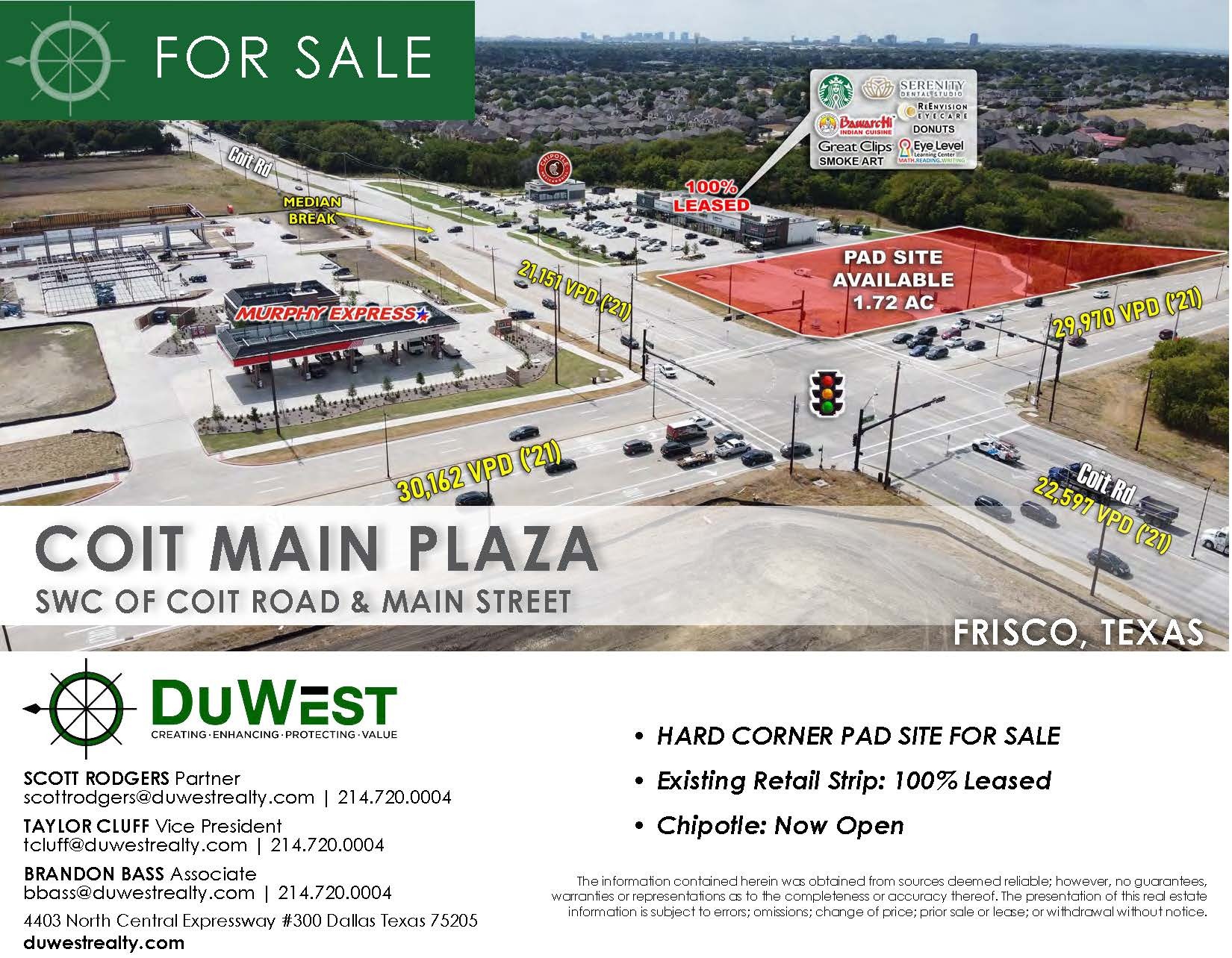 Coit Rd & Main St, Frisco, TX for Sale