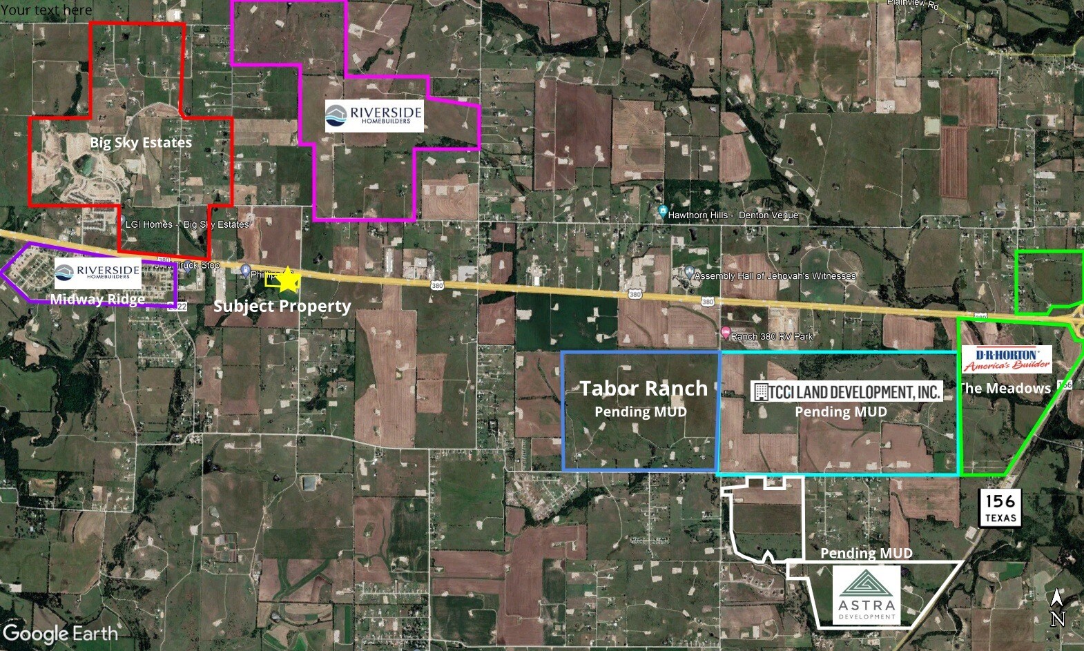 TBD HWY 380 @ Smith Road, Ponder, TX for Sale