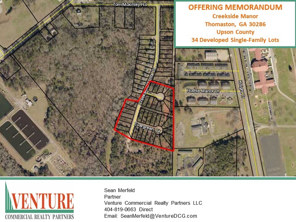 Creekside Manor Drive Thomaston, GA 30286 Land Property for Sale on