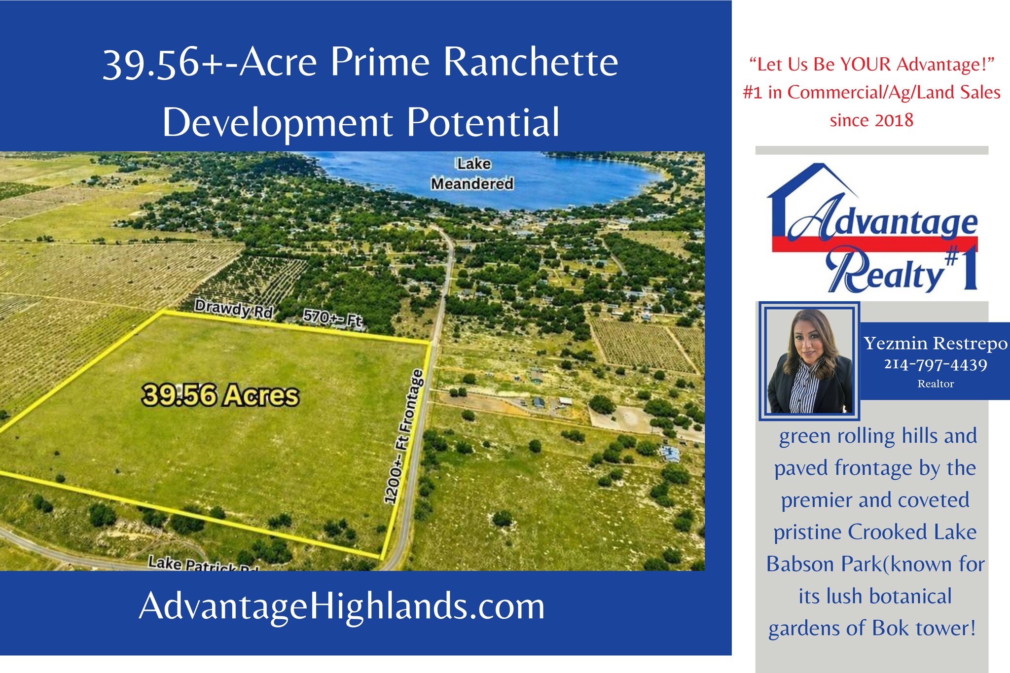 Lake Patrick Road N park, Babson Park, FL for Sale