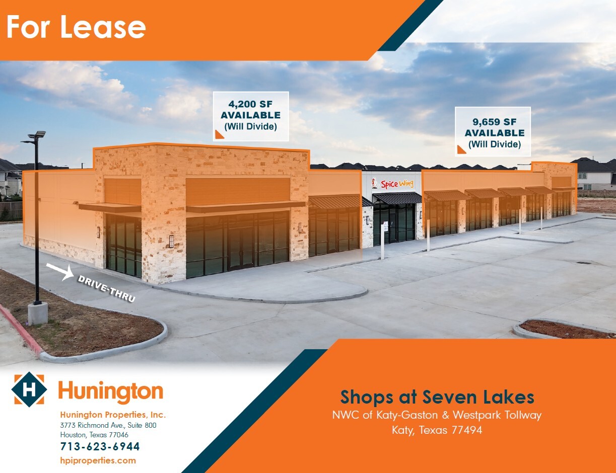 NWC of Katy-Gaston & Westpark Tollway, Katy, TX for Rent