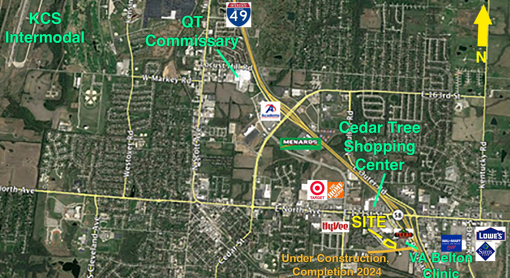 N & W Of Cunningham Industrial Pkwy & Peculiar Dr, Belton, MO for Sale