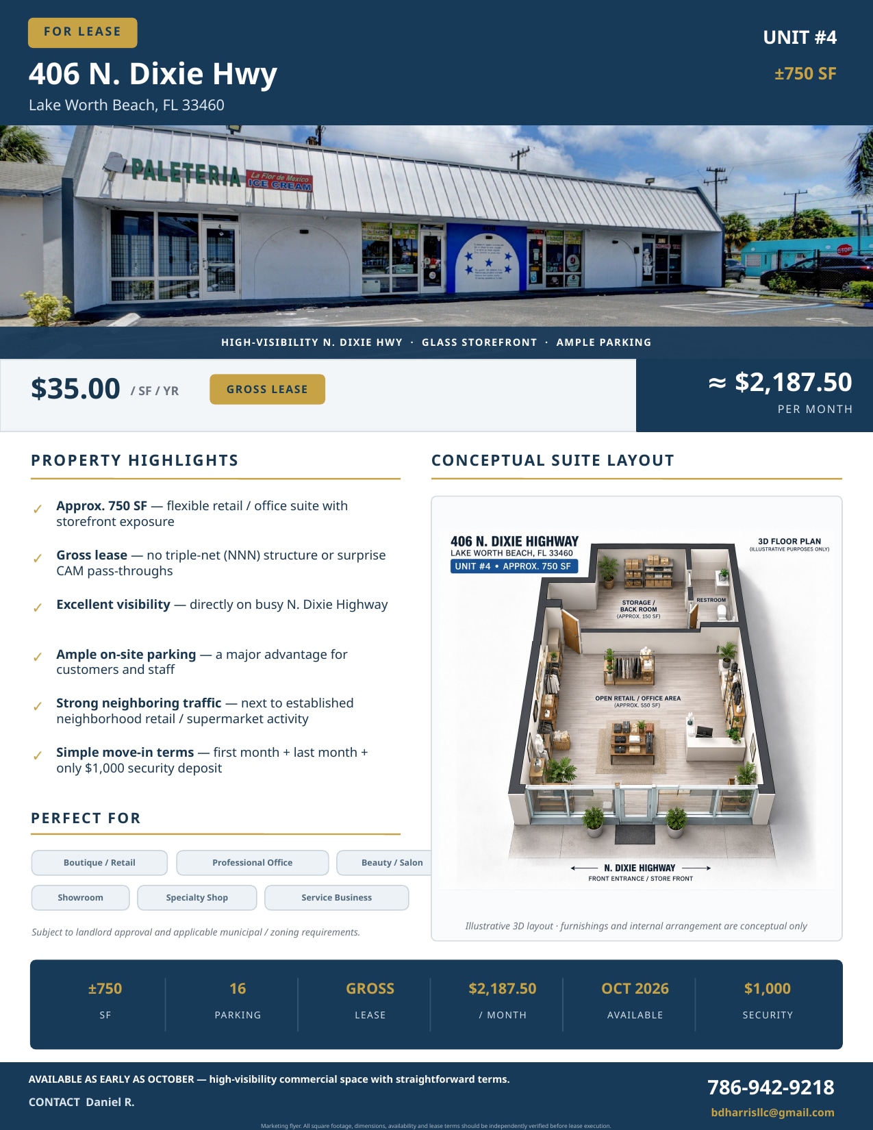 406 N Dixie Hwy, Lake Worth, FL for Rent