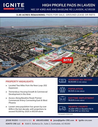 Laveen, AZ Commercial Land - NEC 43rd & Baseline Rd