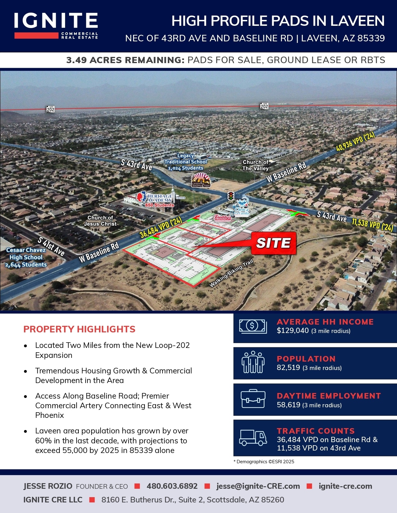 NEC 43rd & Baseline Rd, Laveen, AZ for Rent