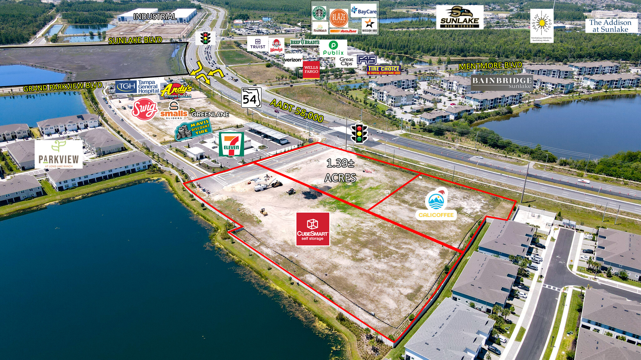 Sunlake Blvd @ SR 54, Lutz, FL for Sale