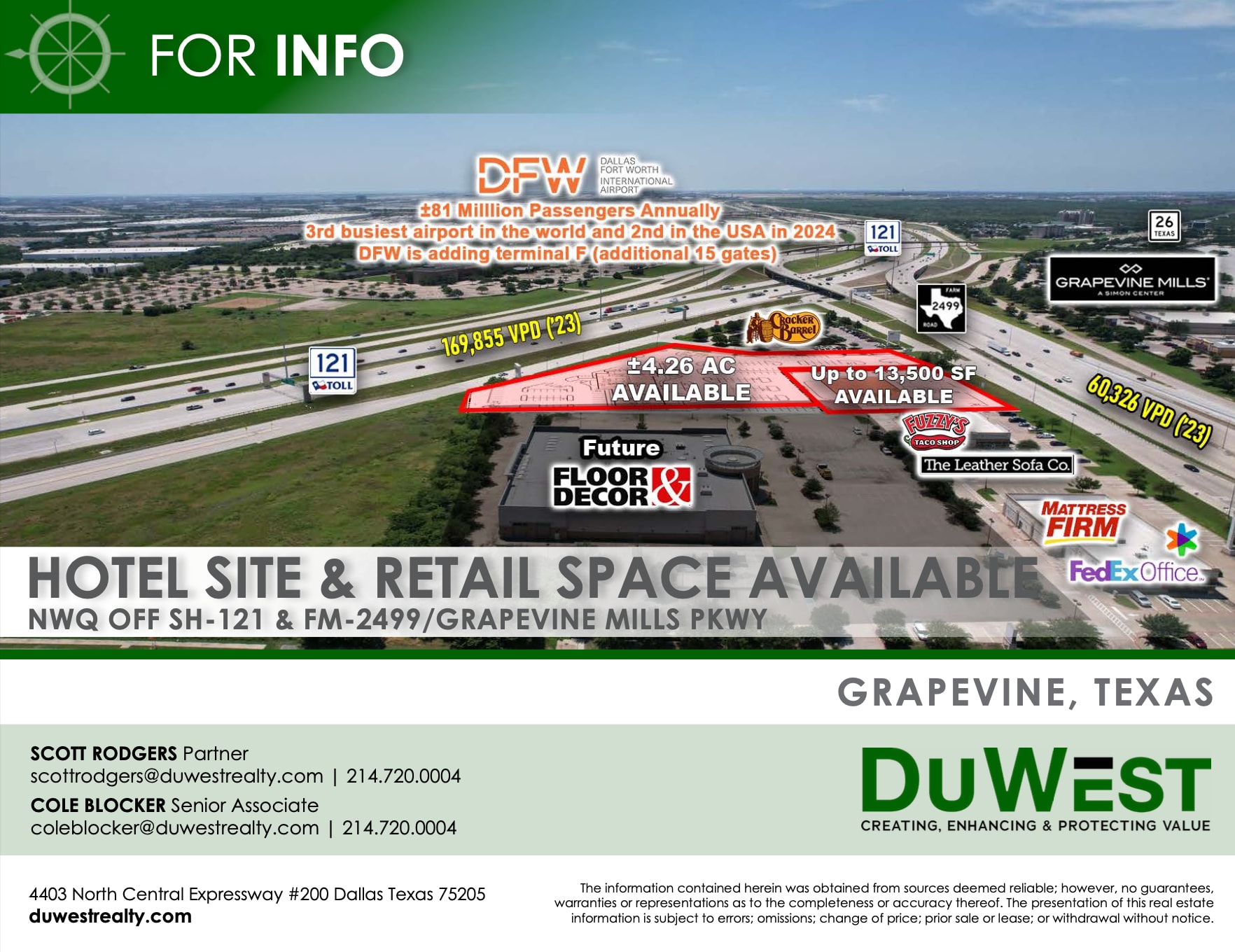NWQ off SH-121 & FM-2499, Grapevine, TX for Sale