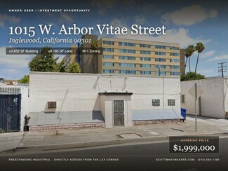 Inglewood, CA Warehouse - 1015 Arbor Vitae St Inglewood, CA Warehouse - 1015 Arbor Vitae St