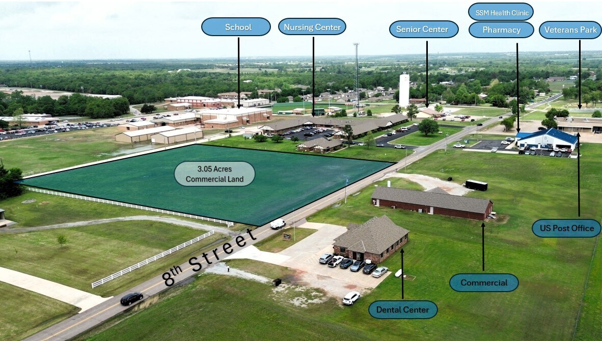 S 8th St, Mcloud, OK for Sale