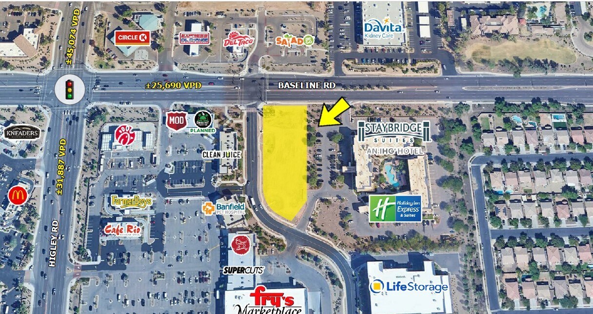 ESEC Higley Rd & Baseline Rd, Gilbert, AZ for Sale