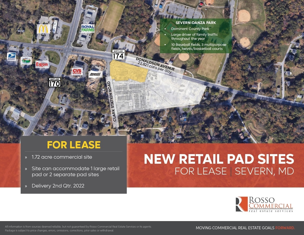 Donaldson Ave Severn, MD 21144 Land Property for Lease on