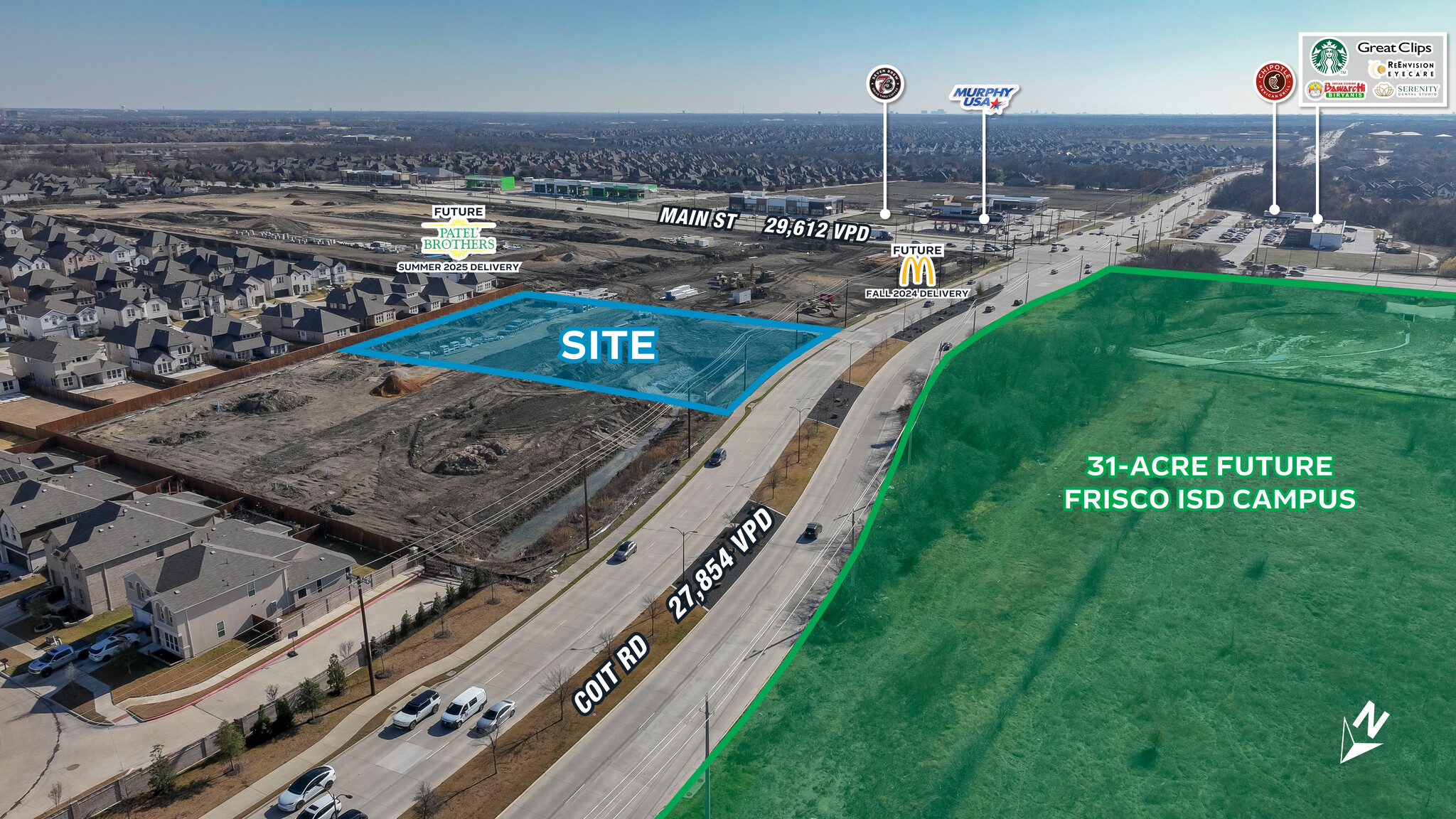 NEQ COIT RD & MAIN ST, Frisco, TX for Rent