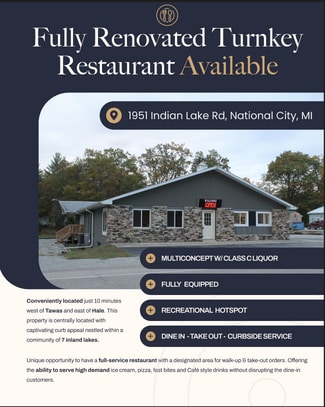 National City, MI Restaurant - 1951 Indian Lake Rd