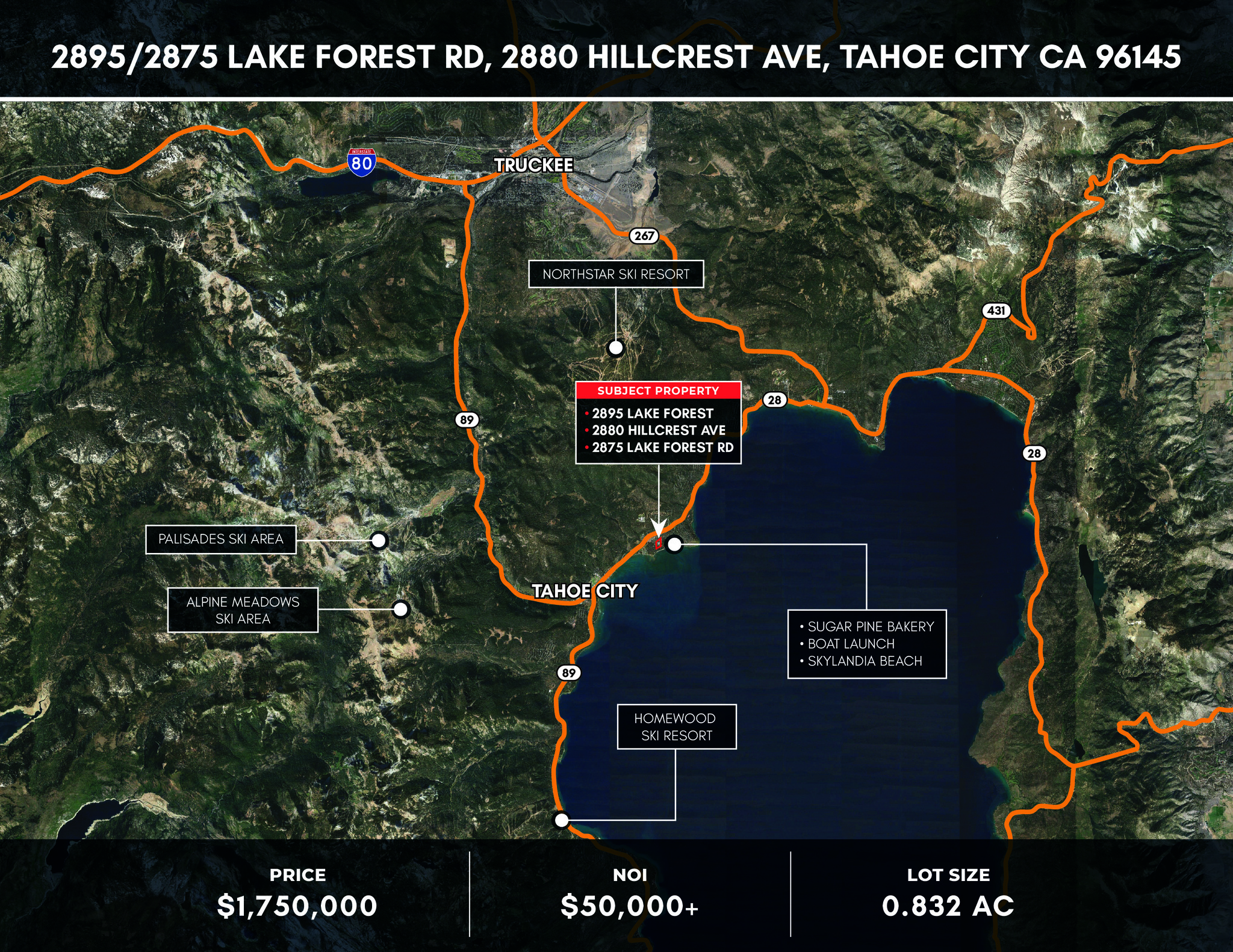 2875 Lake Forest Rd, Tahoe City, CA for Sale