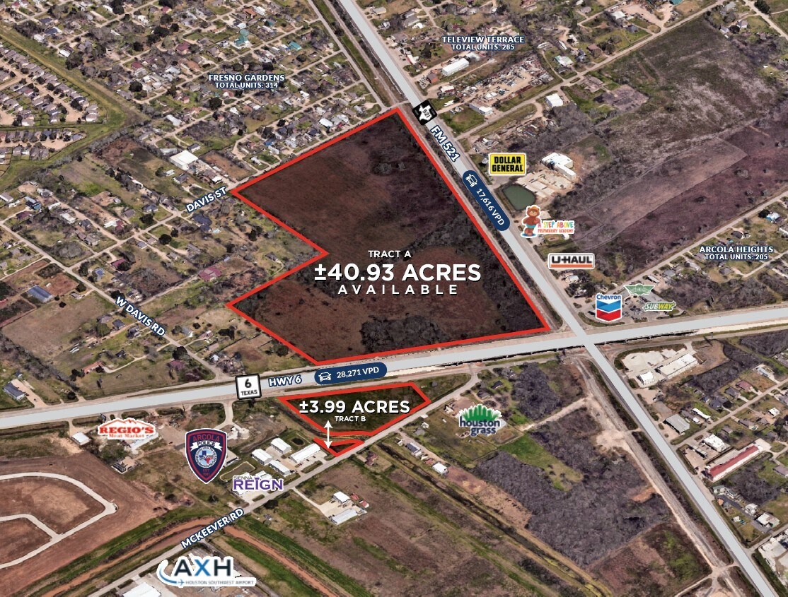 Hwy 6 @ FM 521, Arcola, TX for Sale