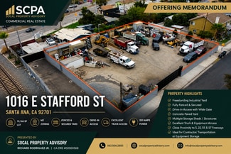 Santa Ana, CA Industrial Land - 1016 E Stafford St