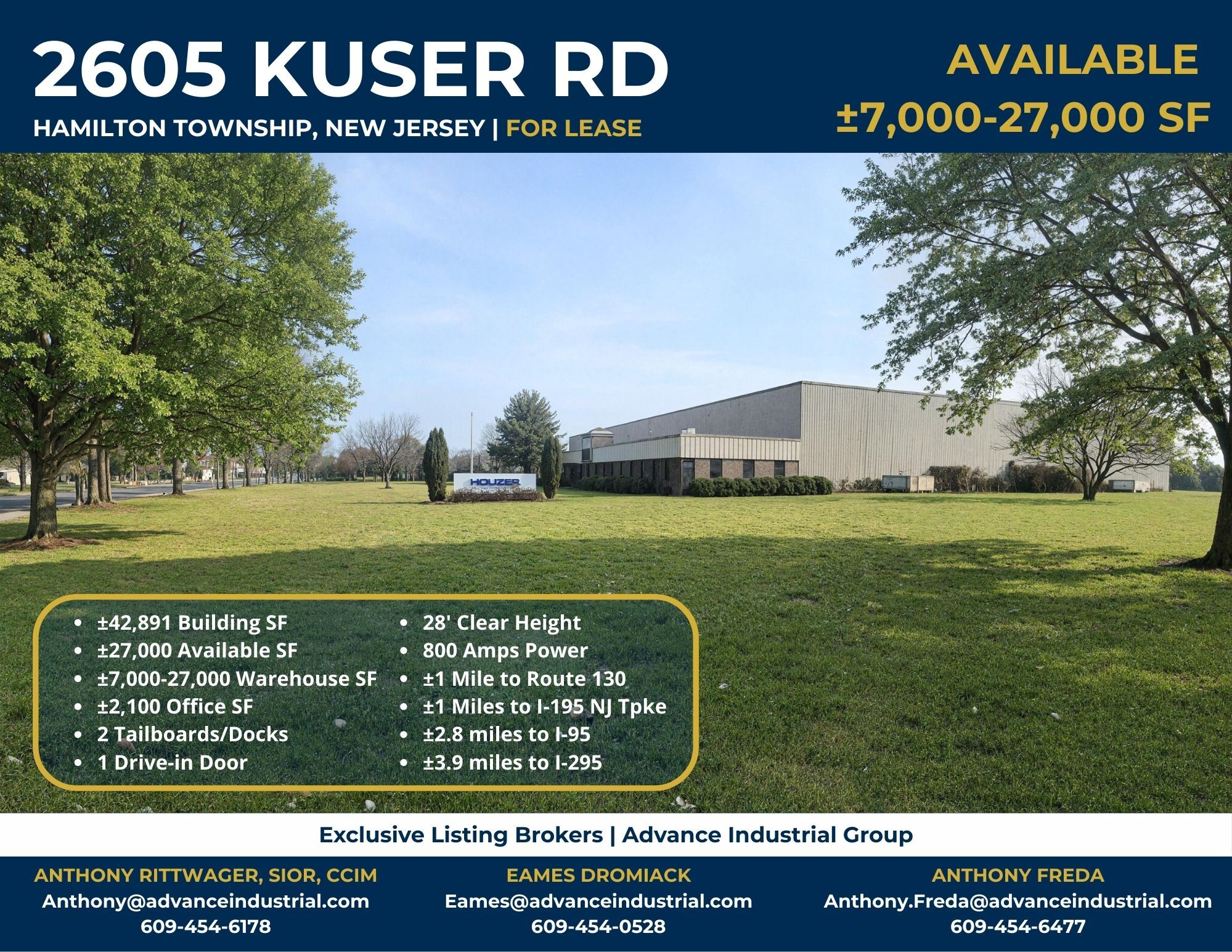2605 Kuser Rd, Hamilton, NJ for Rent