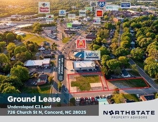 Concord, NC Commercial Land - 726 Church St N Concord, NC Commercial Land - 726 Church St N