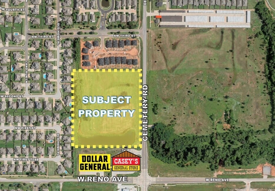 Reno & Cemetery Rd - Tract 1 rd, Yukon, OK for Sale