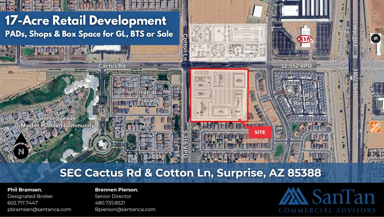 SEC Cactus Rd & Cotton Ln, Surprise, AZ for Rent