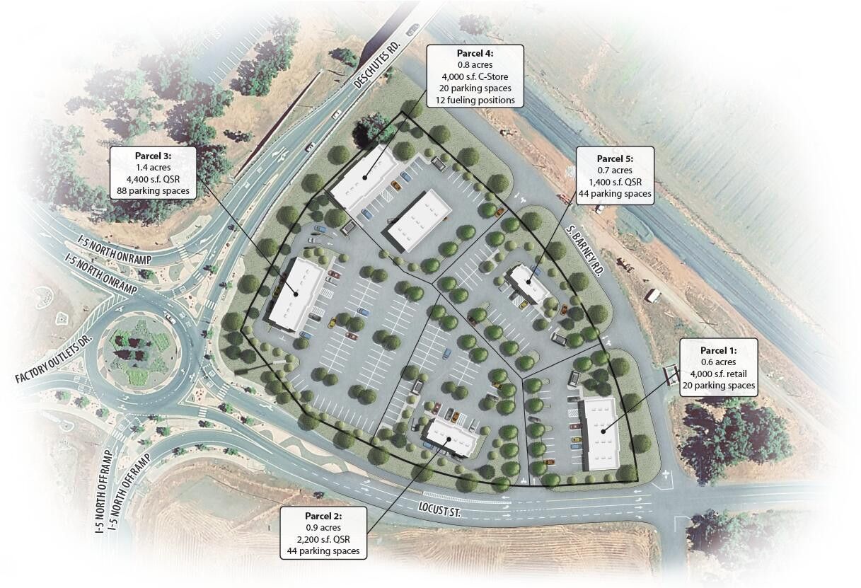Factory Outlets @ I-5, Anderson, CA for Sale