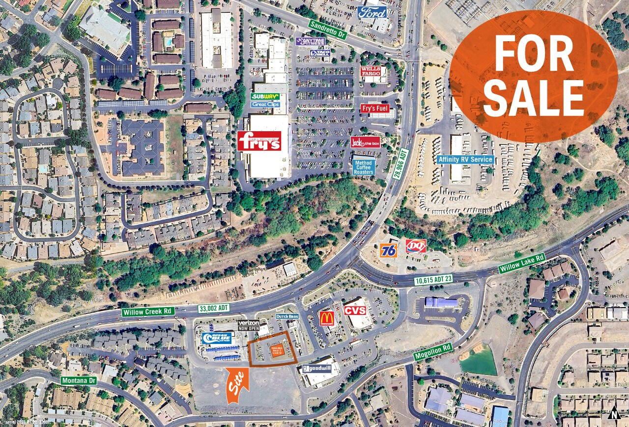 Willow Creek Rd & Willow Lane Rd, Prescott, AZ for Sale