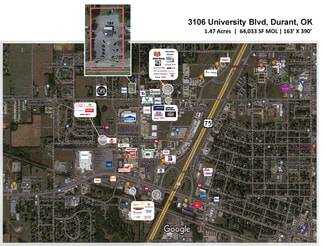 Durant, OK Commercial Land - 3106 University Blvd Durant, OK Commercial Land - 3106 University Blvd