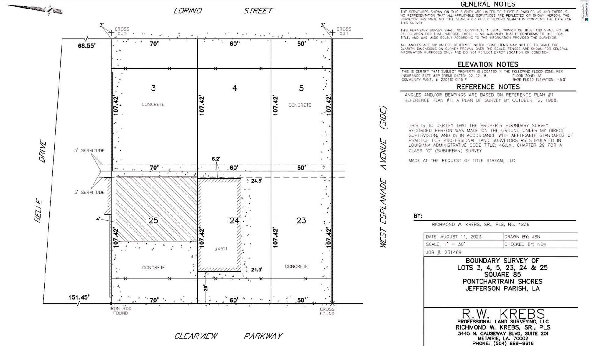 4511 Clearview Pky, Metairie, LA for Sale
