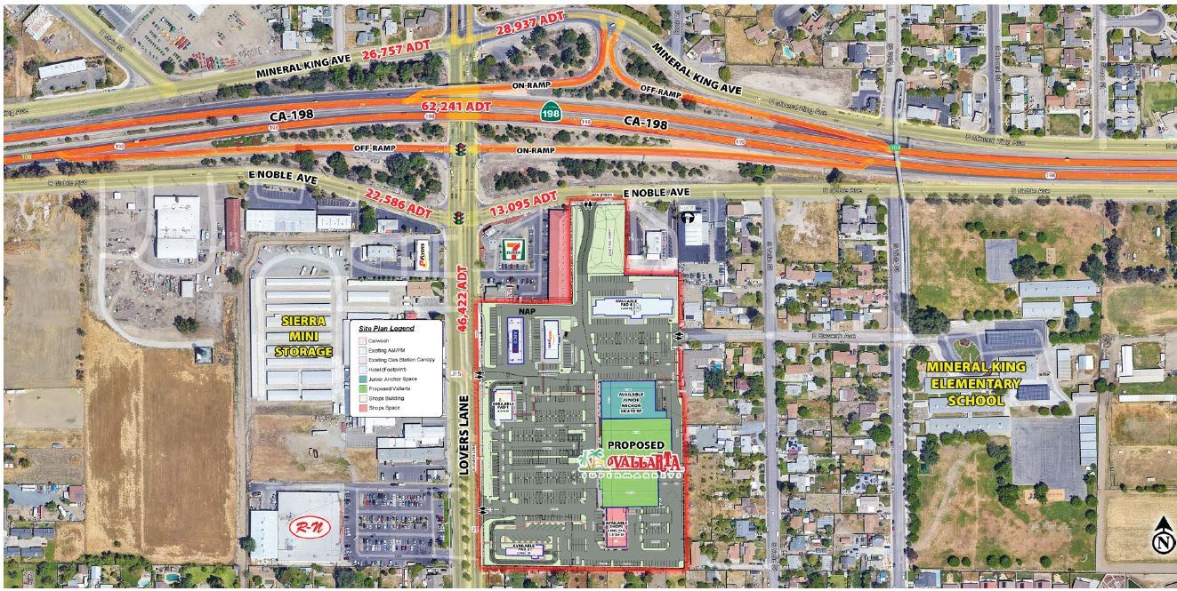 SEC Lovers Lane & Noble Ave., Visalia, CA for Rent