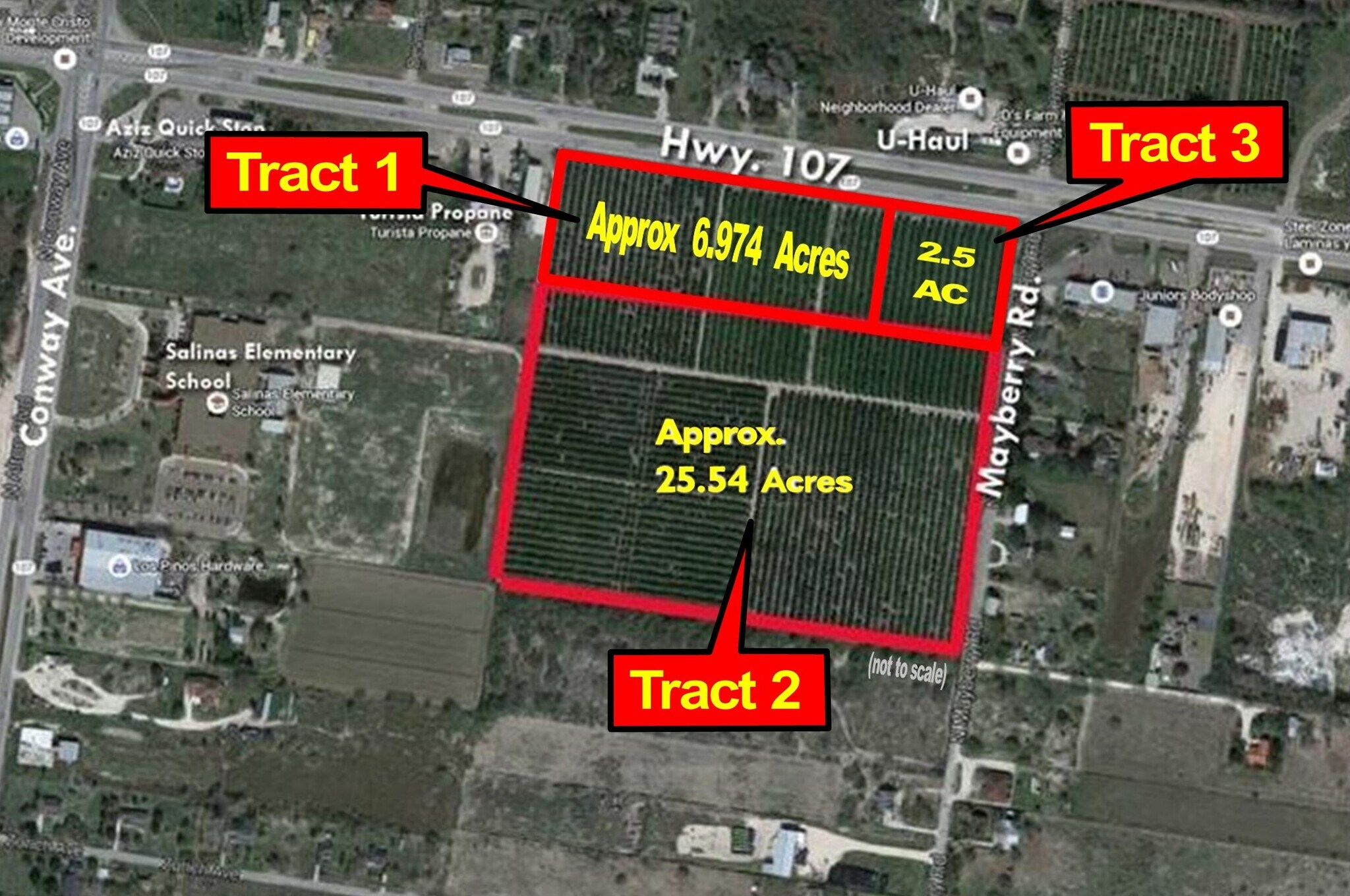 Mayberry Rd S @ University Dr, Mission, TX for Sale