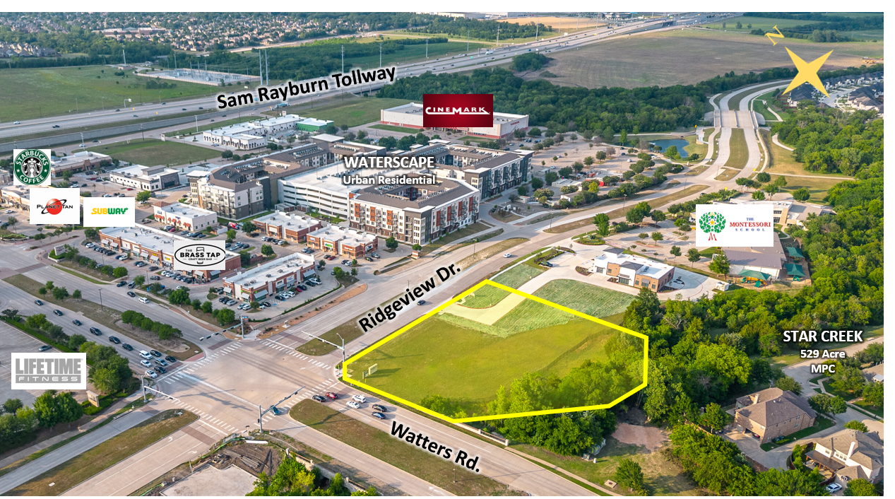 Southeast corner of Watters Rd. and Ridgeview Dr., Allen, TX for Sale
