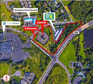 Newtown, PA Commercial Land - 90 Upper Silver Lake Rd