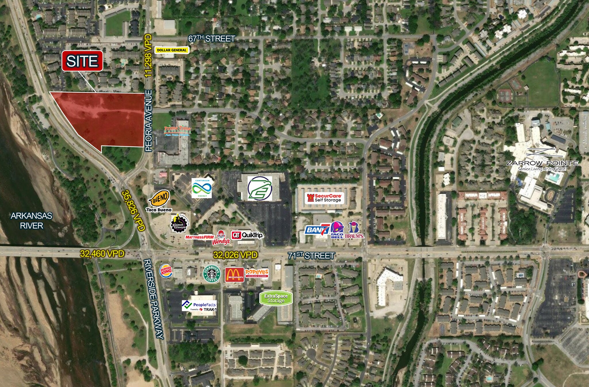 E 71st St & Riverside Pkwy, Tulsa, OK for Sale