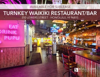 Honolulu, HI Retail - 310-314 Lewers St Honolulu, HI Retail - 310-314 Lewers St