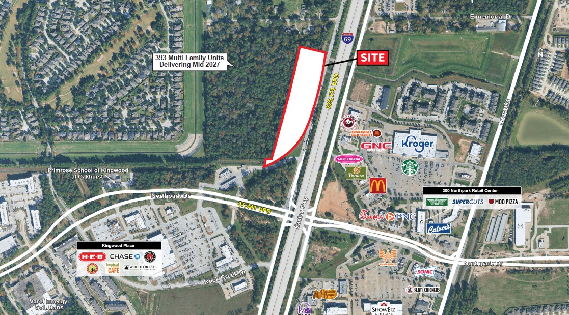 NWQ Northpark Dr & US 59, Kingwood, TX for Sale