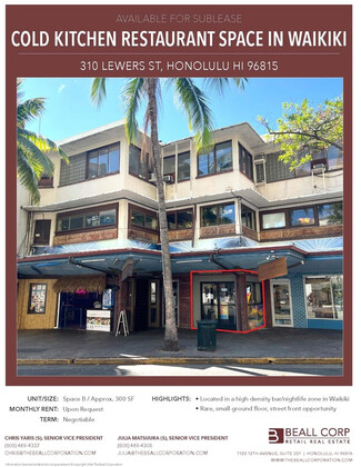 Honolulu, HI Retail - 310-314 Lewers St