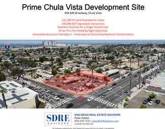 Chula Vista, CA Commercial Land - 694-696 Broadway