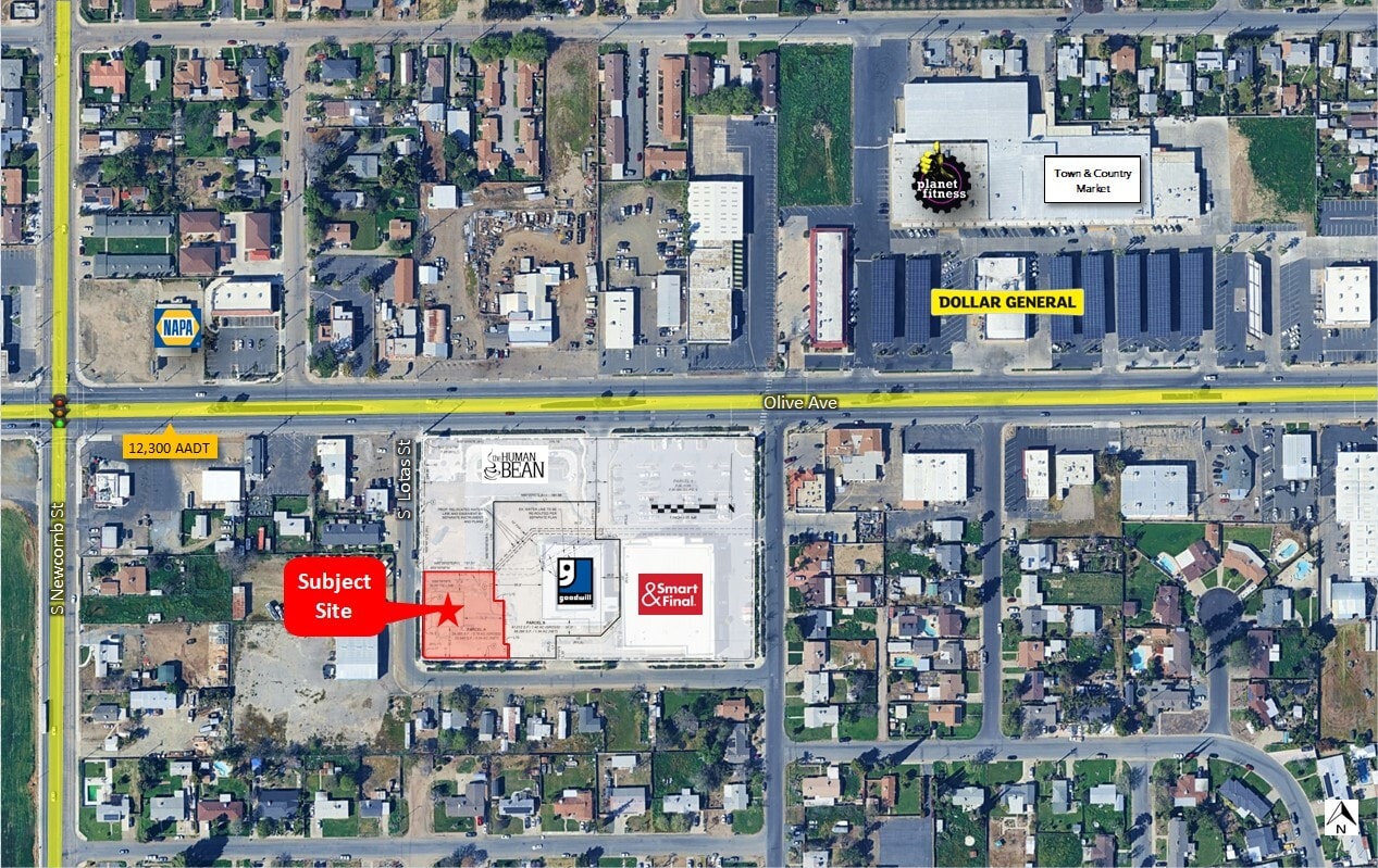 Sec Olive Ave. & S Lotas St., Porterville, CA for Sale