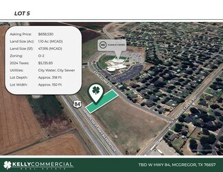 McGregor, TX Commercial Land - TBD W 84 Lot 5 hwy McGregor, TX Commercial Land - TBD W 84 Lot 5 hwy