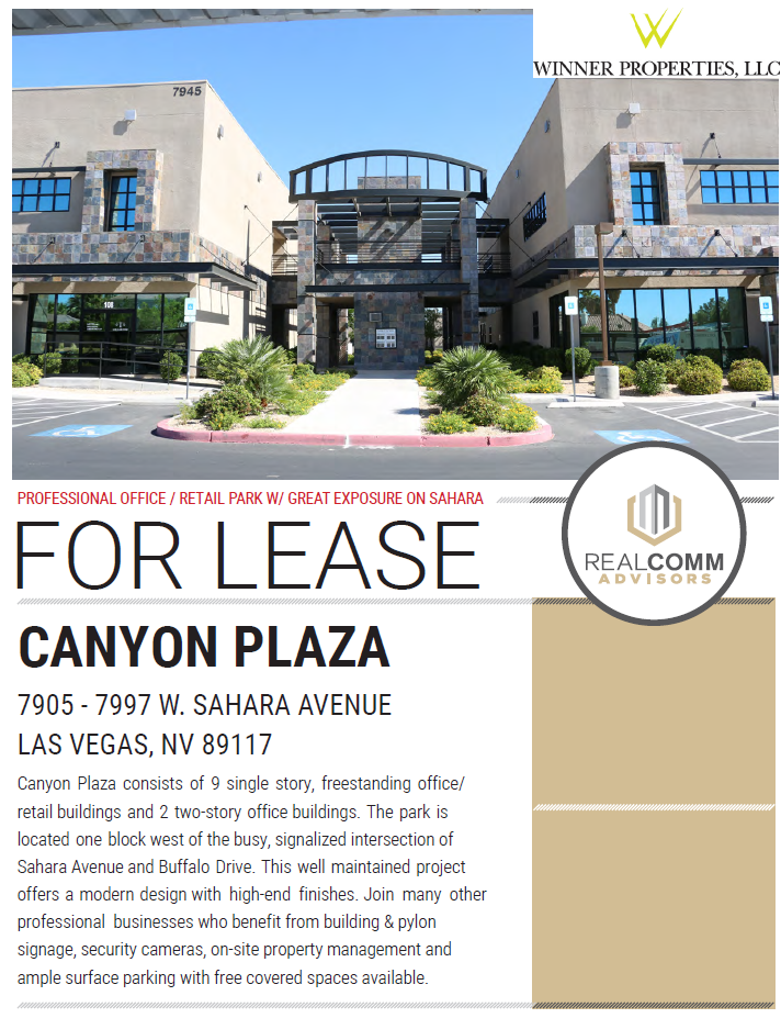 7905-7995 W Sahara Ave, Las Vegas, NV for Rent