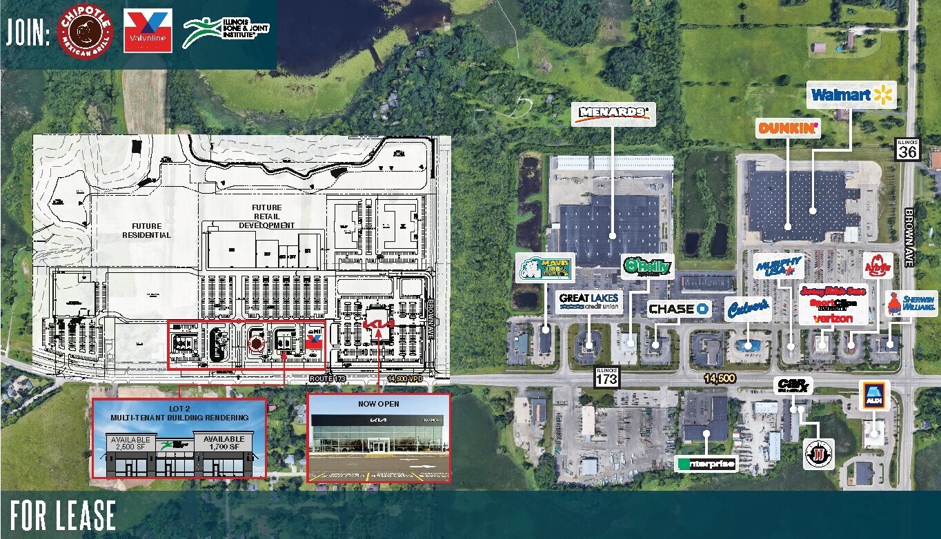 Route 173 & N Lincoln Ave, Antioch, IL for Rent