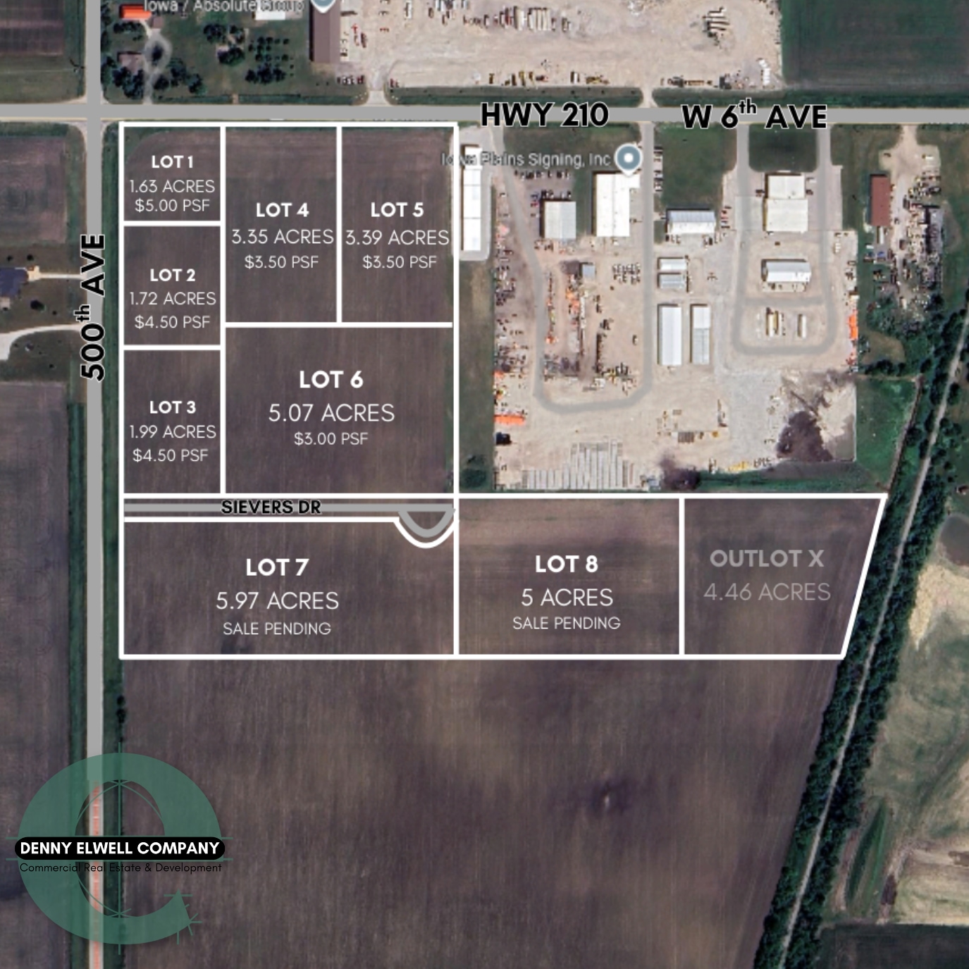 Sievers Industrial Park Land, Slater, IA for Sale