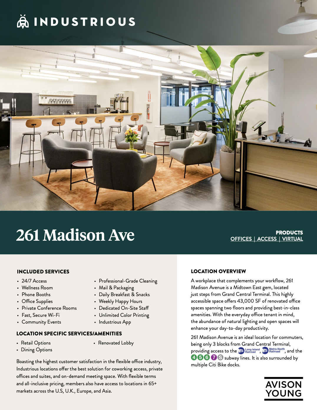 261 Madison Ave, New York, NY for Rent